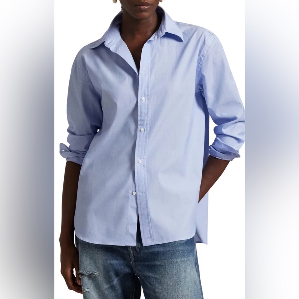 Michael Kors Classic Button Down Shirt | Light Blue | Large